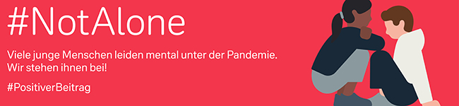 #NotAlone: Unterstützung für junge Menschen, die psychisch unter der Pandemie leiden